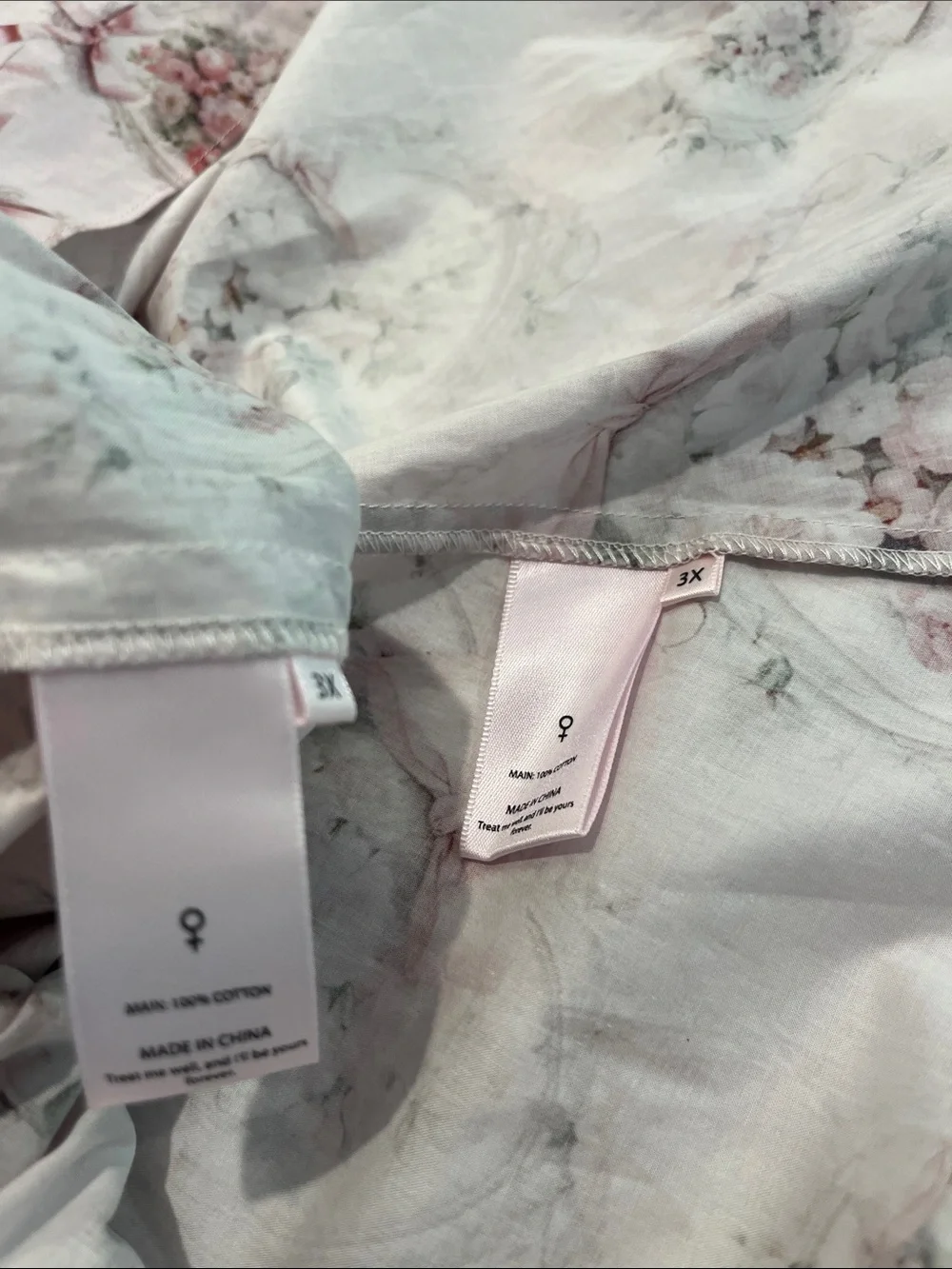 Selkie Secret Lover Day Bed Set 3X | Pink Rose Babydoll & Bloomers Loungewear - Picture 5 of 12